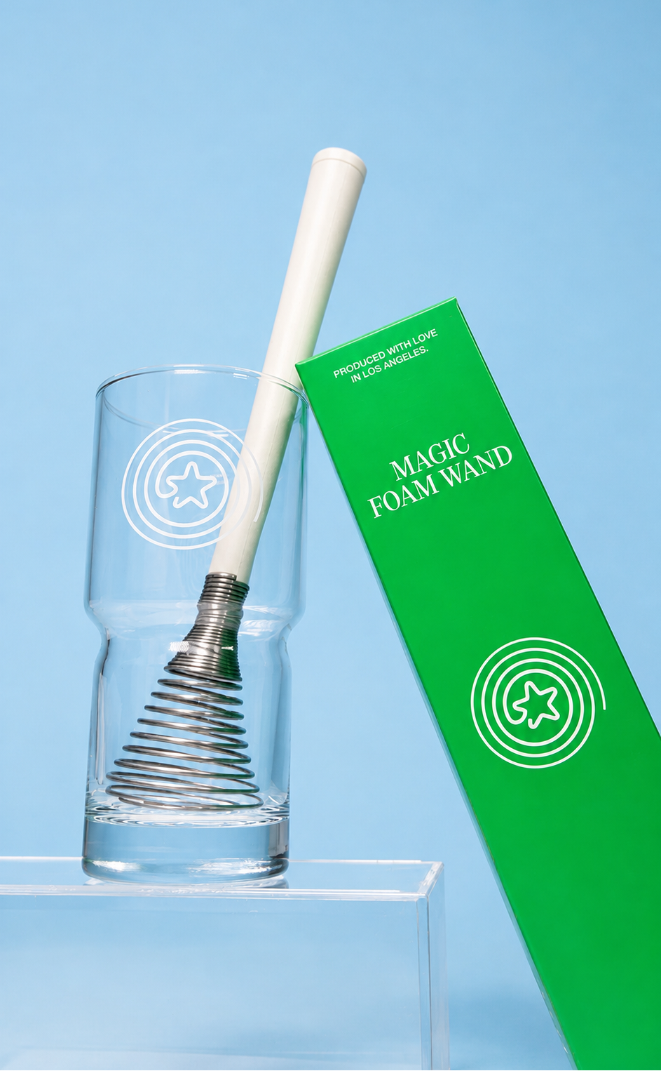 Matcha Star Foaming Glass